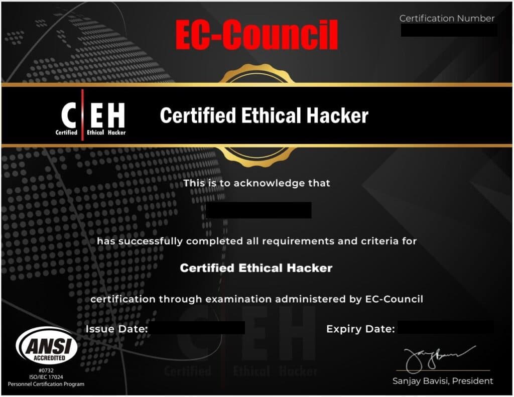 Certificate of Completion